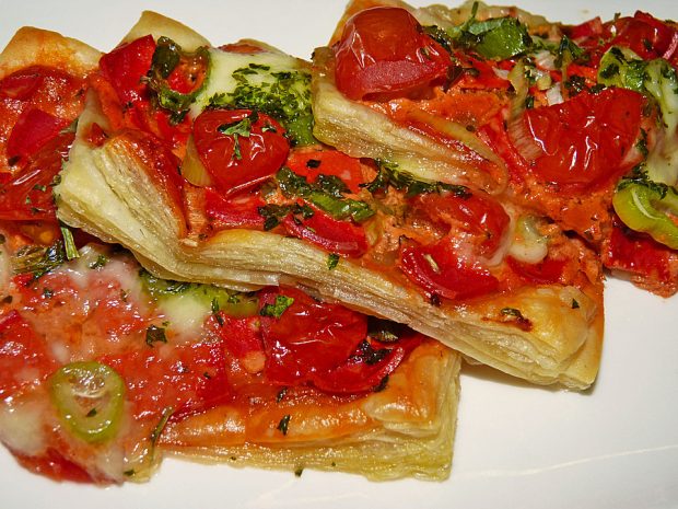 Blätterteig-Pizza
