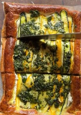 Sommerliche Zucchini-Tarte