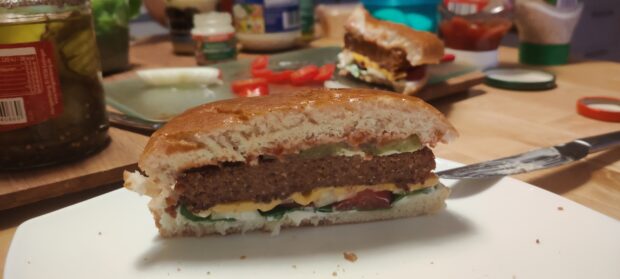 Vegetarische Cheeseburger